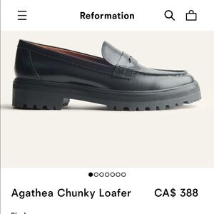 Reformation Agathea Chunky Loafers Size 37.5-excellent condition